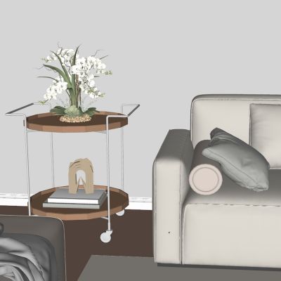 现代边几角几摆件