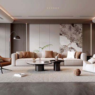 现代家居客厅 现代客厅 简约客厅 现代茶几组合 茶几 落地灯 极简客厅