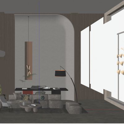 意式奶油简约风别墅客厅