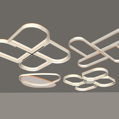 现代吸顶灯 圆形吸顶灯 卧室灯 艺术造型灯具 时尚客厅灯模型组合