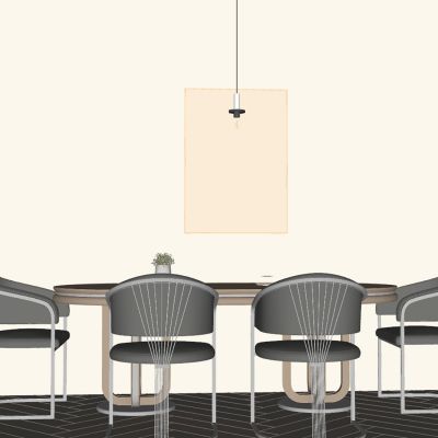 诧寂风餐厅 现代餐桌椅