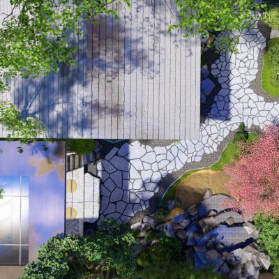 现代中式庭院景观