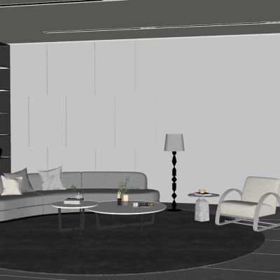 现代办公休息区