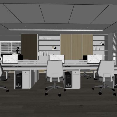 现代公共办公区