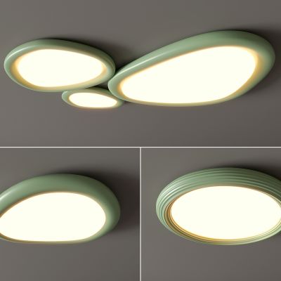 现代吸顶灯 三角形吸顶灯 圆形 几何 超薄  卧室 客厅 儿童房 简约