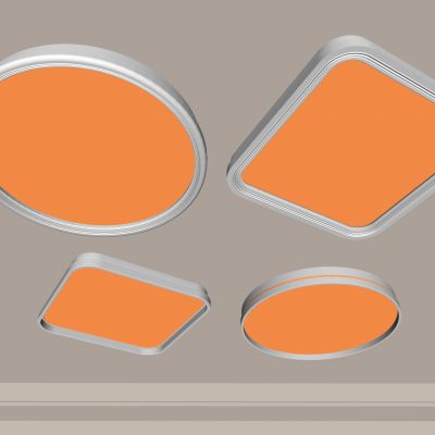 客厅吸顶灯， 简易卧室灯， 现代简约灯 ，新款主灯， 高档轻奢 ，过道灯，书房灯，极简风网红灯，全屋灯具组合3d模型