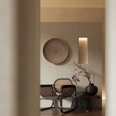 侘寂风格_单椅_挂件_装饰品_植物_石头05