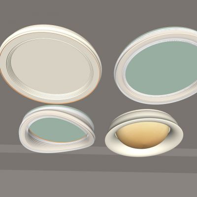 客厅吸顶灯，奶油风吸顶灯主灯， 简易卧室灯， 现代简约灯 ，新款主灯， 高档轻奢 ，过道灯，书房灯，极简风网红灯，全屋灯具组合3d模型