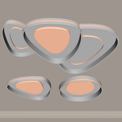 现代吸顶灯 三角形吸顶灯 圆形 几何 超薄  卧室 客厅 儿童房 简约