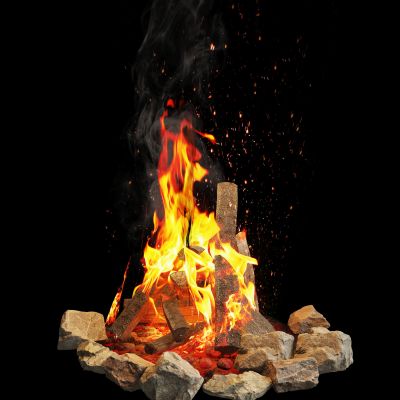 现代火堆 篝火堆
