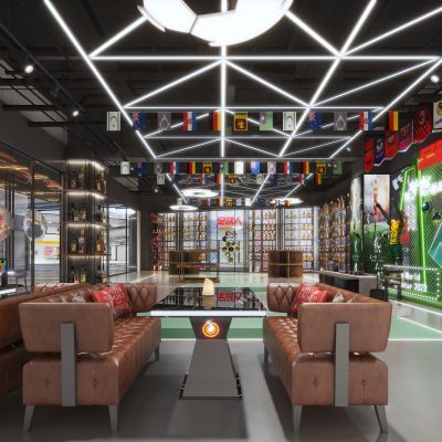 工业风足球酒吧