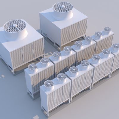 现代中央空调外机3D模型