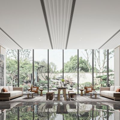 现代售楼处休息区