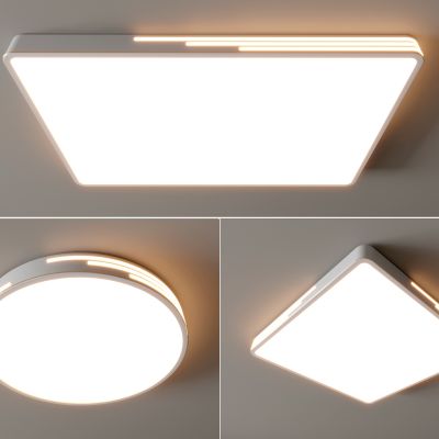现代吸顶灯 方形吸顶灯 圆形 几何 超薄  卧室 客厅 儿童房 简约