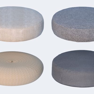 现代蒲团坐垫3D模型