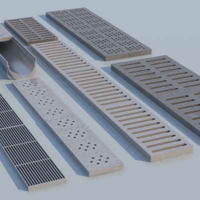 现代排水井盖3D模型