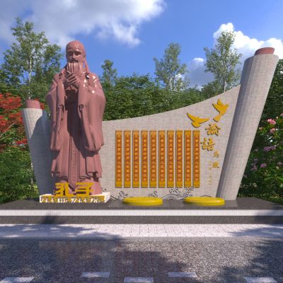 新中式文化雕塑小品