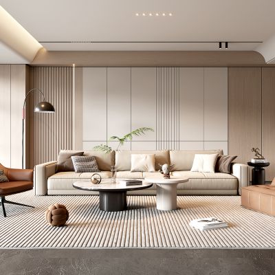 现代家居客厅 现代客厅 简约客厅 现代茶几组合 茶几 落地灯 极简客厅