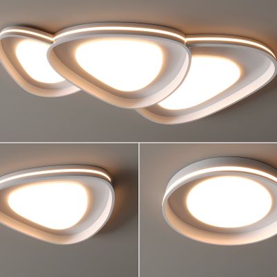 现代吸顶灯 三角形吸顶灯 圆形 几何 超薄  卧室 客厅 儿童房 简约