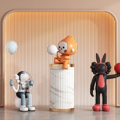 现代饰品公仔雕塑摆件