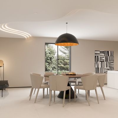 现代地下室娱乐室