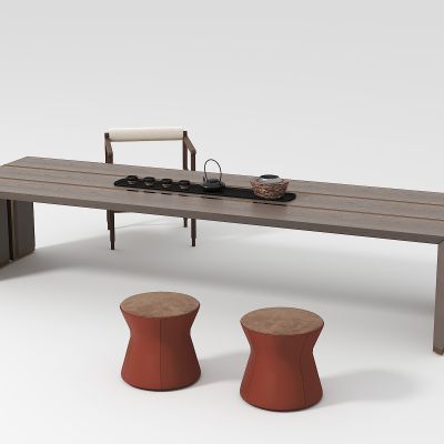 现代茶桌椅组合