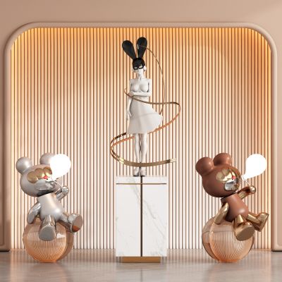 现代饰品公仔雕塑摆件