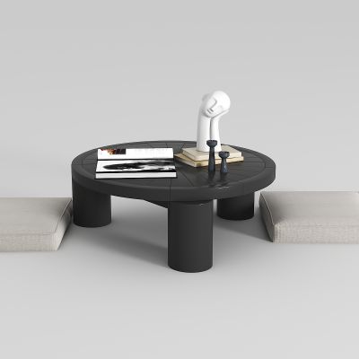 侘寂风茶几及坐垫