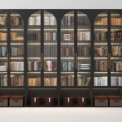 法式奶油风书柜