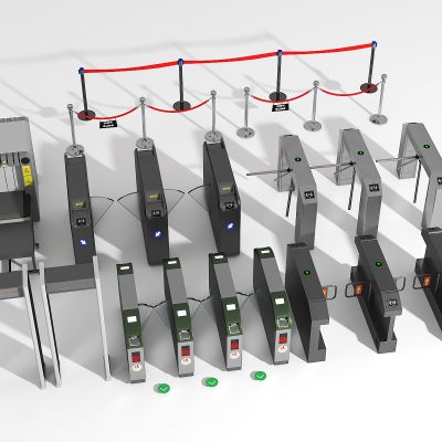 现代通道闸机地铁安检入口摆闸