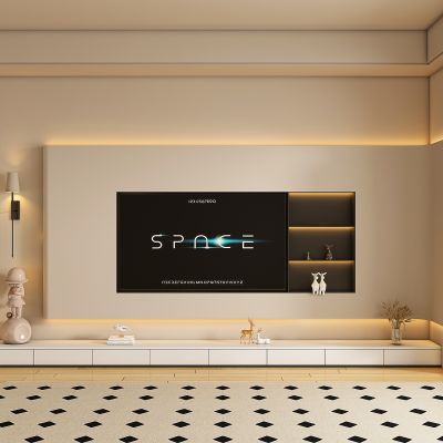 现代电视柜背景墙