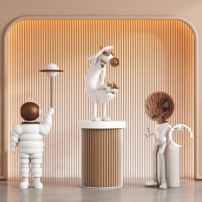 现代饰品公仔雕塑摆件