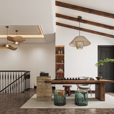 现代侘寂风茶室