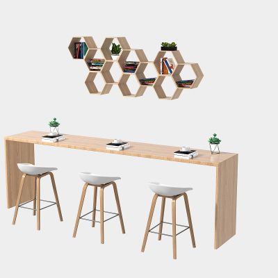 图书馆阅读吧台桌椅组合