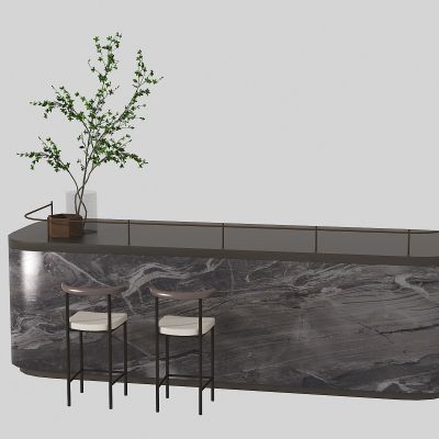 现代吧台椅组合