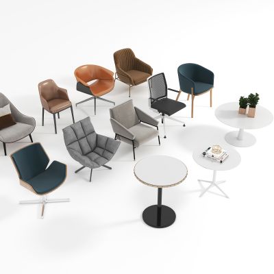 现代单椅，茶几组合