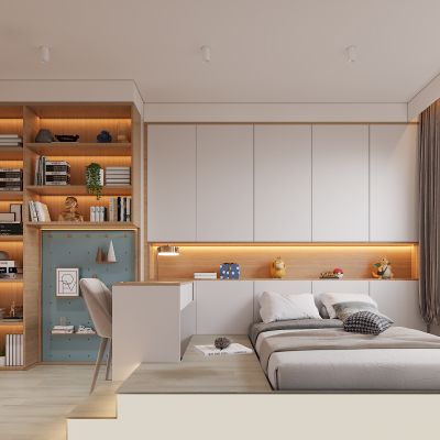 北欧榻榻米卧室