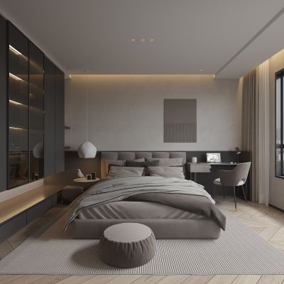 现代卧室