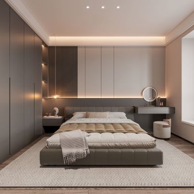 现代意式轻奢家居卧室