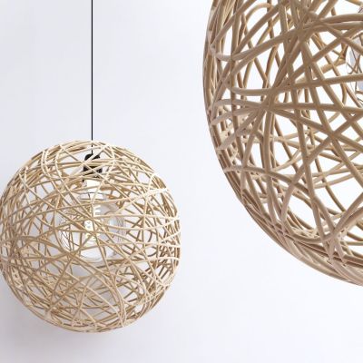 北欧编织球形吊灯
