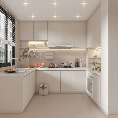 现代奶油风厨房