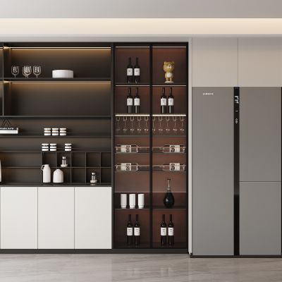 现代餐边柜 酒柜 饰品摆件