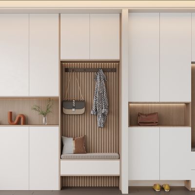 现代鞋柜 换鞋凳 衣服包包鞋子 装饰品摆件