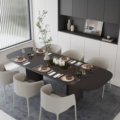 现代餐厅 岛台 餐边柜 酒柜 装饰柜