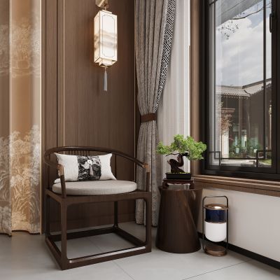 新中式休闲椅组合