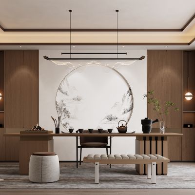 新中式家居茶室