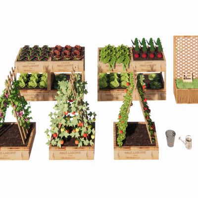 现代庭院小品 蔬菜种植器皿 菜地花箱 水培器皿