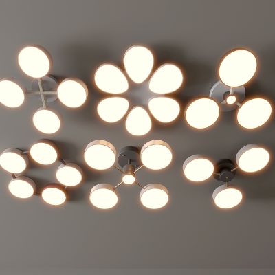 北欧吸顶灯 现代吸顶灯 圆形 几何 超薄  卧室 客厅 儿童房 简约