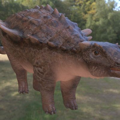 晚白垩世克氏龙恐龙灭绝生物3D模型