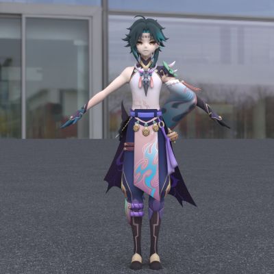 二次元动漫少年魈